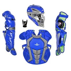 All-Star System 7 Axis Intermediate Baseball Catcher's Set, Intermediate (Royal)