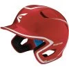 Easton Z5 2.0 Senior Batting Helmet Gloss Two-Tone Series Jaw Guard Compatible (Scarlet/Gray)