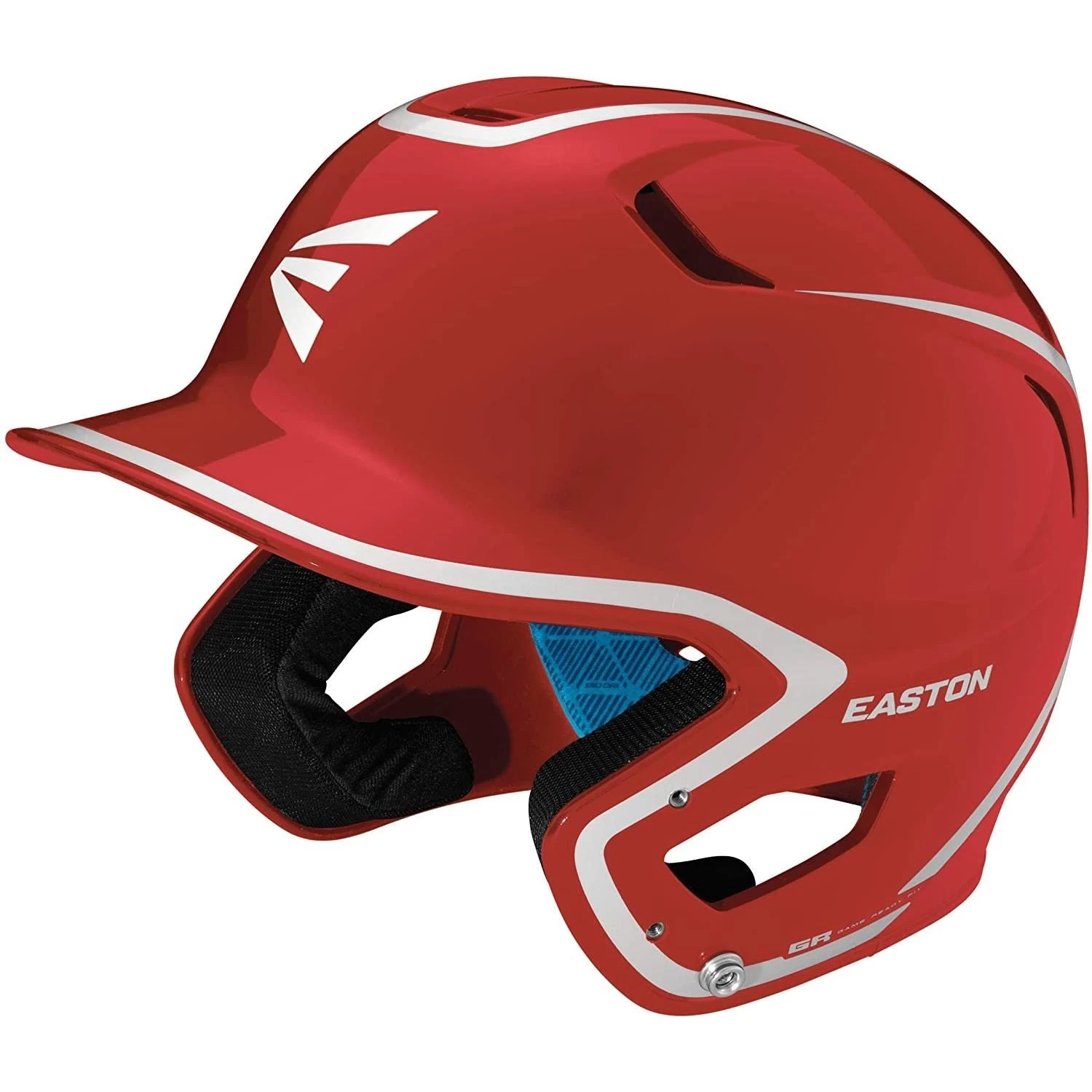 Easton Z5 2.0 Senior Batting Helmet Gloss Two-Tone Series Jaw Guard Compatible (Scarlet/Gray) 3 Easton Z5 2.0 Senior Batting Helmet Gloss Two-Tone Series Jaw Guard Compatible (Scarlet/Gray)