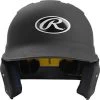 Rawlings MACH Series Matte Baseball Batting Helmet (Black)