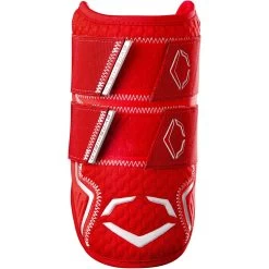 EvoShield PRO-SRZ 2.0 Batter's Baseball Softball Double Strap Elbow Guard, Scarlet