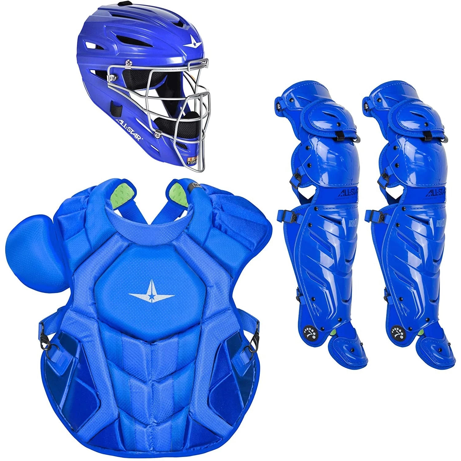All-Star System7 Axis NOCSAE Adult Solid Color Blocking Baseball Catchers Set (Royal) 3 All-Star System7 Axis NOCSAE Adult Solid Color Blocking Baseball Catchers Set (Royal)