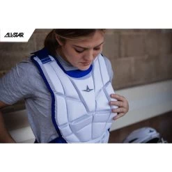 All-Star AFx Series Fastpitch Softball Catcher's Package (White/Royal) -Baseball Shop ALSTR CKW AFX WHBL2