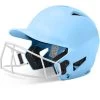 CHAMPRO HX Rise Pro Fastpitch Softball Batting Helmet With Facemask Glossy Finish (Columbia Blue) -Baseball Shop Blue 1 88f12830 cdf9 489d 965a 04d1467ec74c