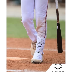 Evoshield PRO-SRZ 2.0 Left Handed Batter's Baseball Softball Leg Guard, White -Baseball Shop EvoShield LG WB5726902 White Lifestyle1