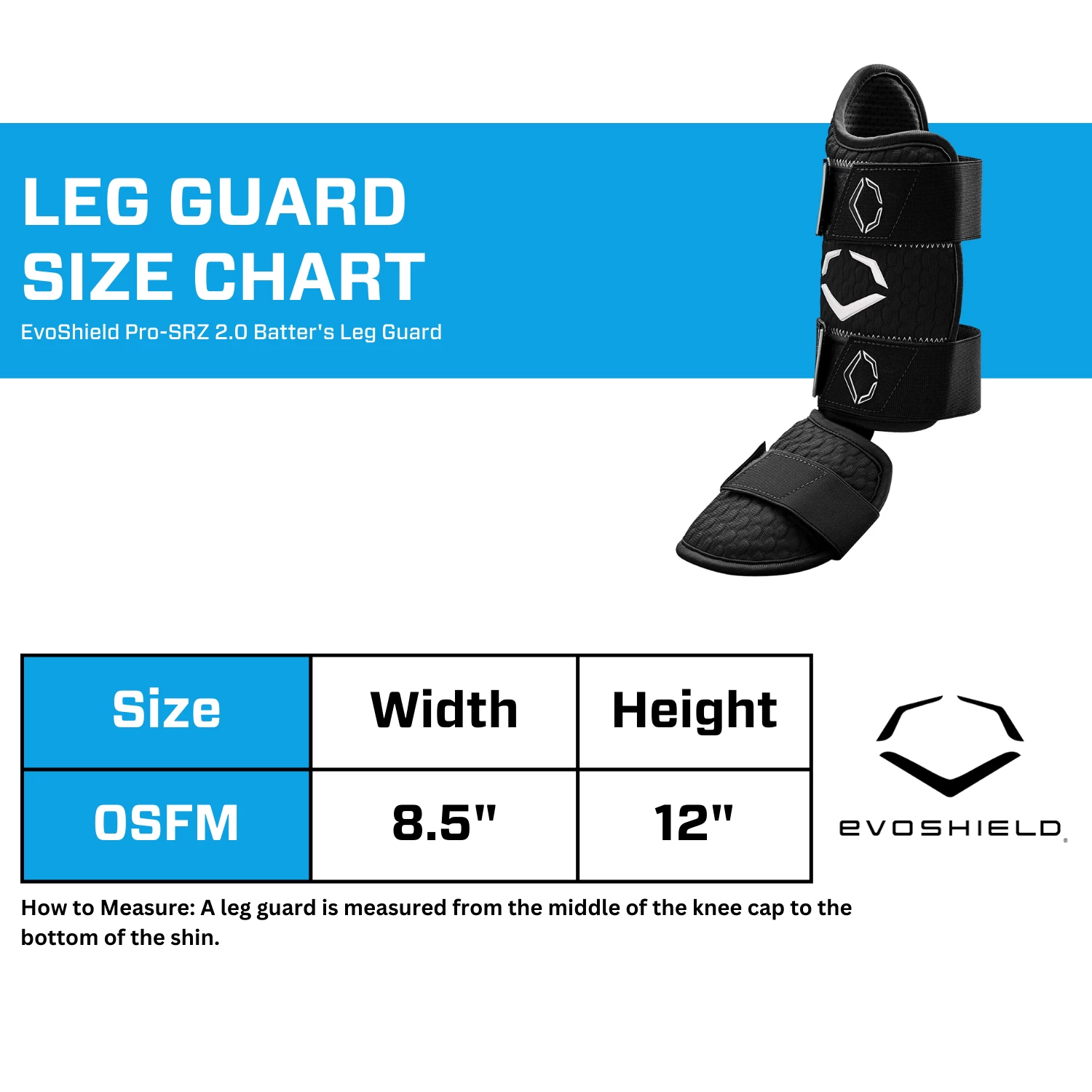 Evoshield PRO-SRZ 2.0 Left Handed Batter's Baseball Softball Leg Guard, Black 12 Evoshield PRO-SRZ 2.0 Left Handed Batter's Baseball Softball Leg Guard, Black - Image 10