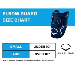 EvoShield PRO-SRZ 2.0 Batter's Baseball Softball Elbow Guard (Navy) -Baseball Shop EvoShield Size Chart Elbow Guard Navy