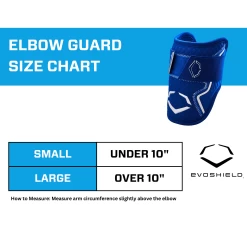 EvoShield PRO-SRZ 2.0 Batter's Baseball Softball Elbow Guard (Royal) -Baseball Shop EvoShield Size Chart Elbow Guard ROyal
