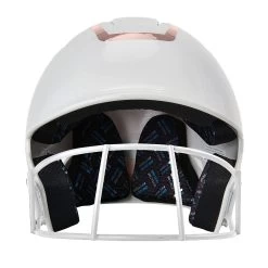 CHAMPRO HX Rise Pro Fastpitch Softball Batting Helmet With Facemask Two-Tone Glossy Finish (White/Rosegold) -Baseball Shop RoseGold 4 af780f9d f4eb 46be 9342 172e61bd65fa