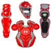 Under Armour Pro 4 NOCSAE Catcher's Equipment Gear Set Intermediate (Scarlet)