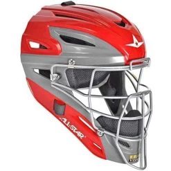 All-Star System7 Axis NOCSAE Adult Solid Color Blocking Baseball Catchers Set (Scarlet) -Baseball Shop alstr ckccpro1x sc 2