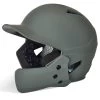 Champro HX Gamer Plus Baseball Batting Helmet Universal Jaw Guard Junior (Graphite)