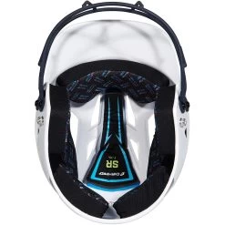 Champro Rise Pro Fastpitch Softball Batting Helmet W/ Facemask (White/Navy) -Baseball Shop cha prorishlmtmask hxfpg2nyj whna 7