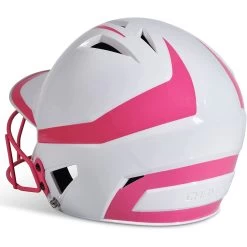 Champro Rise Pro Fastpitch Softball Batting Helmet W/ Facemask (White/Pink) 12 Champro Rise Pro Fastpitch Softball Batting Helmet W/ Facemask (White/Pink) -Baseball Shop cha prorishlmtmask hxfpg2opj whpk 3