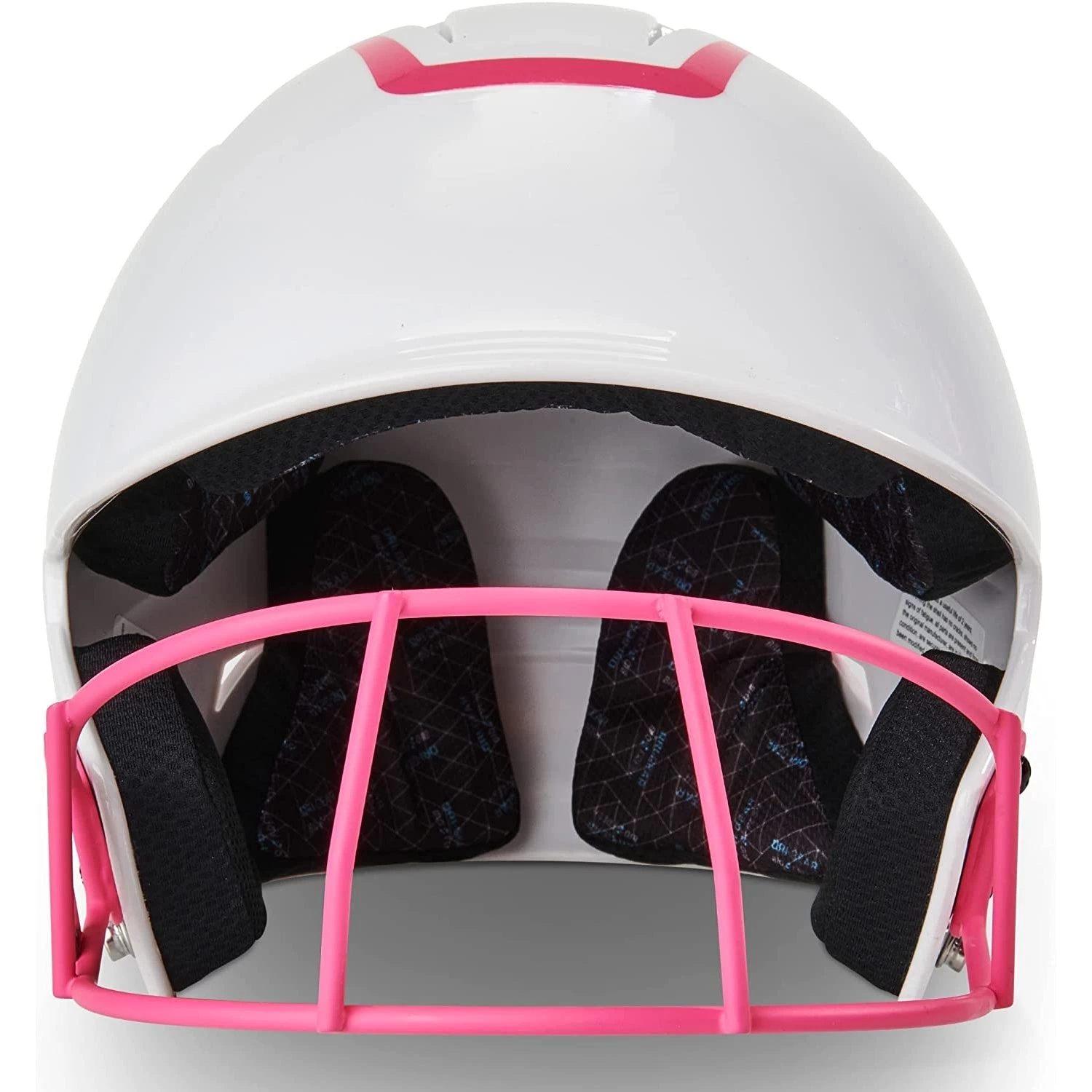Champro Rise Pro Fastpitch Softball Batting Helmet W/ Facemask (White/Pink) 6 Champro Rise Pro Fastpitch Softball Batting Helmet W/ Facemask (White/Pink) - Image 4