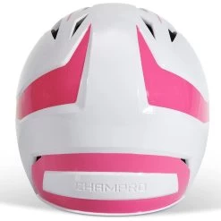 Champro Rise Pro Fastpitch Softball Batting Helmet W/ Facemask (White/Pink) 14 Champro Rise Pro Fastpitch Softball Batting Helmet W/ Facemask (White/Pink) -Baseball Shop cha prorishlmtmask hxfpg2opj whpk 5