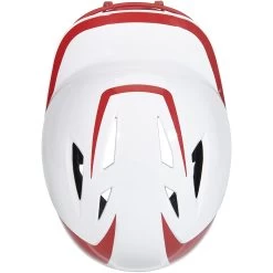 Champro Rise Pro Fastpitch Softball Batting Helmet W/ Facemask (White/Scarlet) -Baseball Shop cha prorishlmtmask hxfpg2scj whsc 6