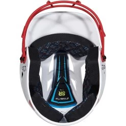 Champro Rise Pro Fastpitch Softball Batting Helmet W/ Facemask (White/Scarlet) -Baseball Shop cha prorishlmtmask hxfpg2scj whsc 7
