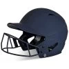 Champro HX Rise Matte Fastpitch/Softball Batting Helmet W/ Facemask (Navy) -Baseball Shop cha risehlmetwmask hxfpmnyj na 1