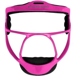 Champro Rampage Defensive Fielders Fastpitch Softball Face Mask Ultra Lightweight Optic (Pink)