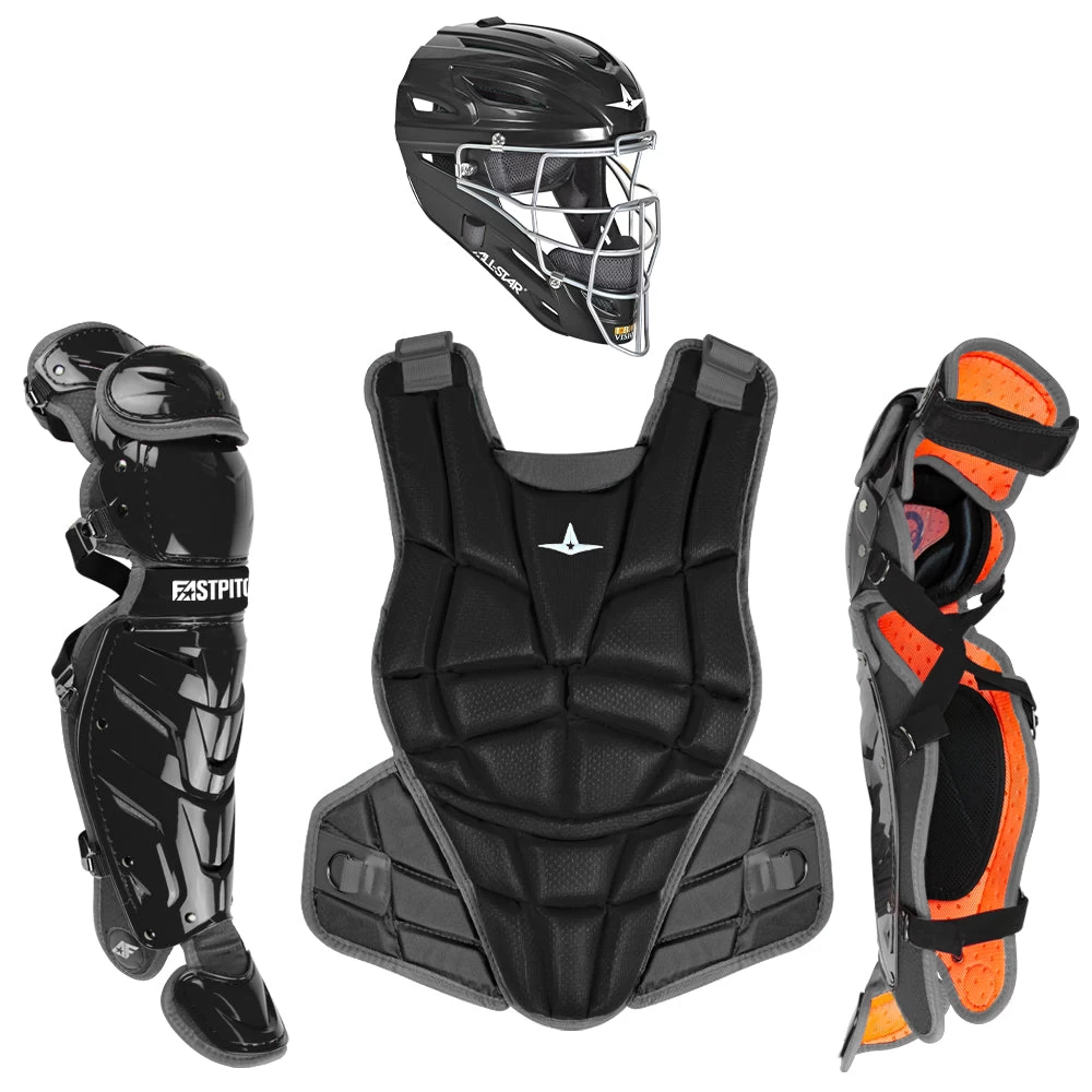 All-Star AFx Series Fastpitch Softball Catcher's Package (Black) 3 All-Star AFx Series Fastpitch Softball Catcher's Package (Black)