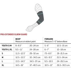 G-Form Pro Extended Adult Baseball Elbow Guard (Silver) -Baseball Shop g form ep0302 proextended baseball elbowguard sizechart 97055806 218a 4bf5 b0b1 c0bad39e2d9d