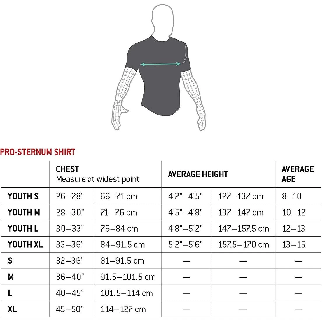 G-Form Youth Baseball Pro Chest Compression Protector Shirt (Black) 7 G-Form Youth Baseball Pro Chest Compression Protector Shirt (Black) - Image 5