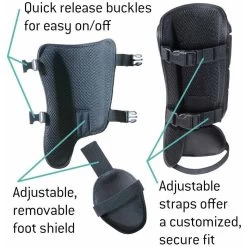 G-Form Pro Baseball Right Or Left Handed Batter Adult Leg Guard (Black) -Baseball Shop gf lg0102010l legguard blk blk 1