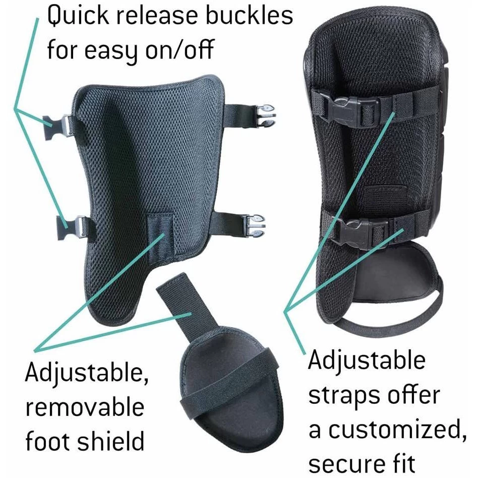 G-Form Pro Youth Batters Leg Guard LH Hitter (Gray/Black) 4 G-Form Pro Youth Batters Leg Guard LH Hitter (Gray/Black) - Image 2