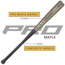 Axe Pro Maple Composite Flared Handle 120 Day Warranty Baseball Wood Bat -Baseball Shop l180j flr hero2.005
