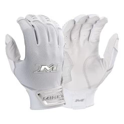 Miken Pro Series Adult Slowpitch Softball Batting Gloves -Baseball Shop mpsp w 88 miken pro sp wh 1 01 24711.1675545769