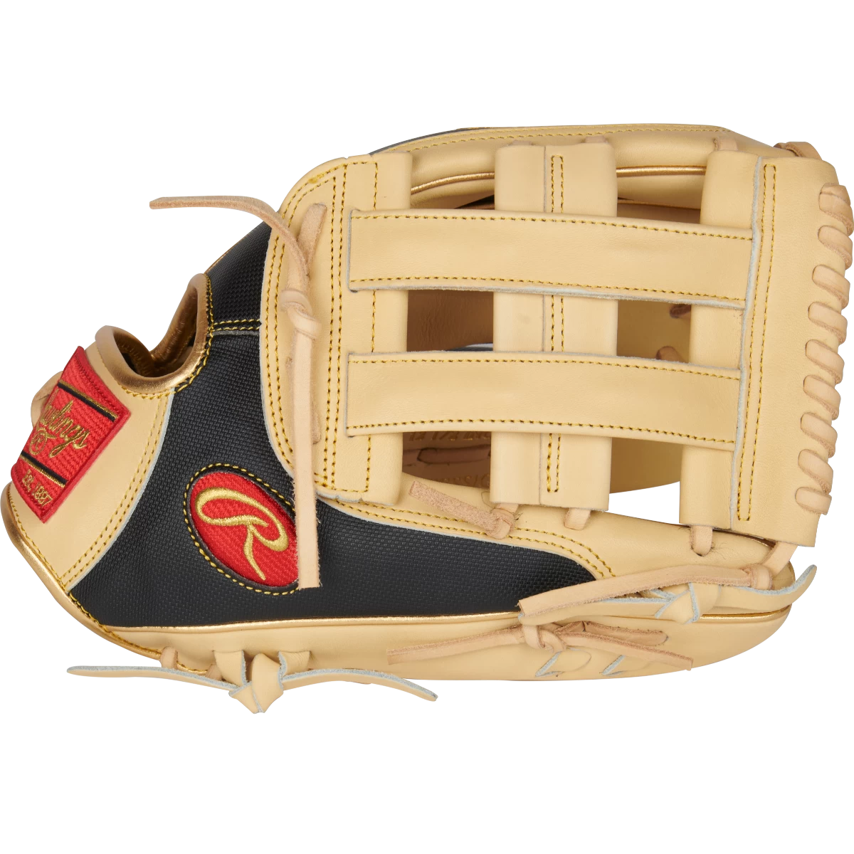 Rawlings Pro H Web With Adjustable Wrist 12 1/2" Heart Of The Hide Contour Series Outfield Glove 6 Rawlings Pro H Web With Adjustable Wrist 12 1/2" Heart Of The Hide Contour Series Outfield Glove - Image 4