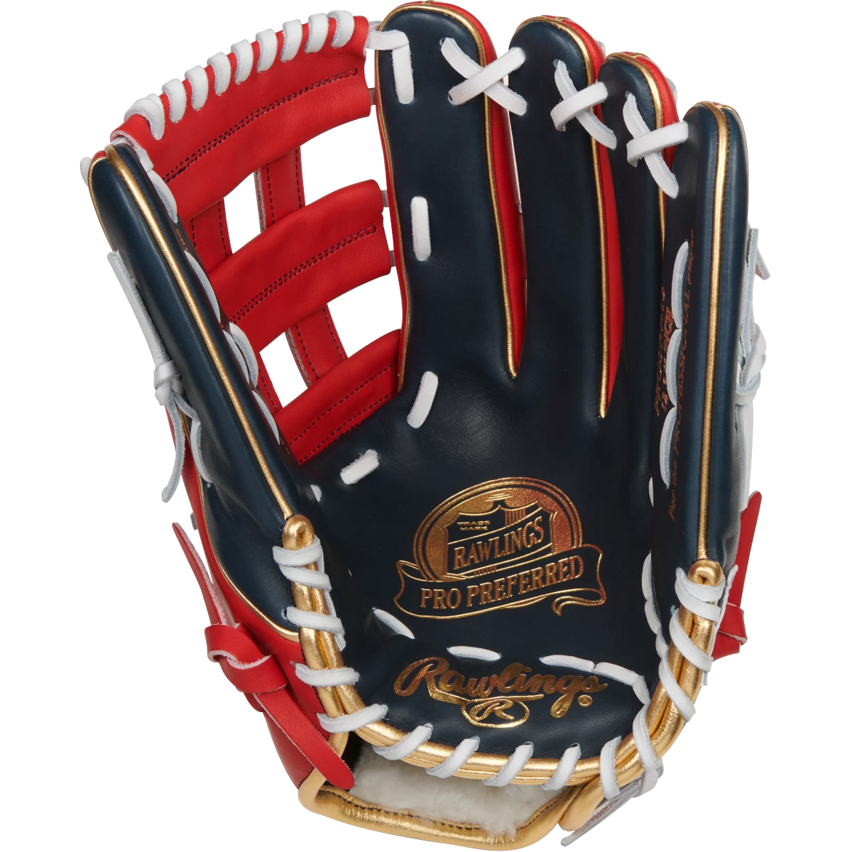 Rawlings Conventional Pro H Web Ronald Acuna Gameday Pattern 12 3/4" Pro Preferred Outfield Glove 4 Rawlings Conventional Pro H Web Ronald Acuna Gameday Pattern 12 3/4" Pro Preferred Outfield Glove - Image 2