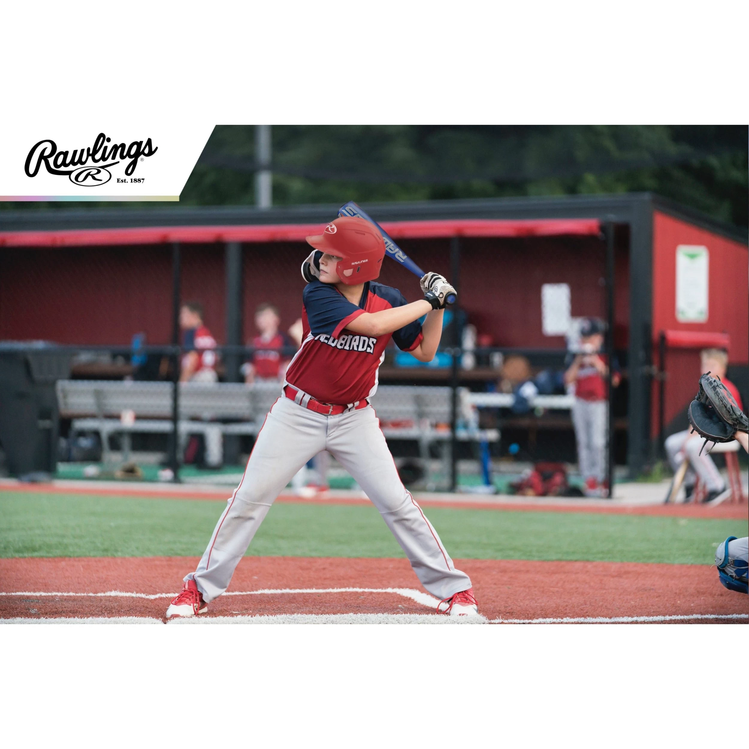 Rawlings MACH Series Matte Baseball Batting Helmet (Cardinal) 11 Rawlings MACH Series Matte Baseball Batting Helmet (Cardinal) - Image 9