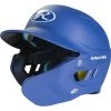 Rawlings Mach 1-Tone Batting Helmet W/ Adjustable Face Guard (Royal)