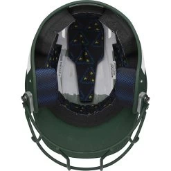 Rawlings Mach Ice Fastpitch Softball Batting Helmet With Face Guard (White/Dark Green) -Baseball Shop raws msb13j wdg 4