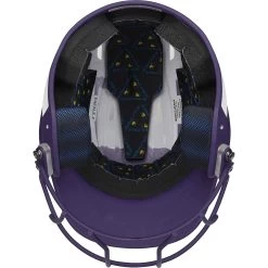 Rawlings Mach Ice Fastpitch Softball Batting Helmet With Face Guard (White/Purple) -Baseball Shop raws msb13j wpu 4