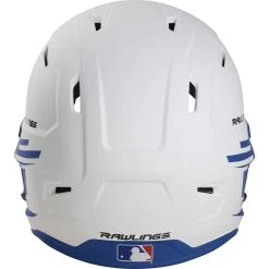 Rawlings Mach Ice Fastpitch Softball Batting Helmet With Face Guard (White/Royal) 11 Rawlings Mach Ice Fastpitch Softball Batting Helmet With Face Guard (White/Royal) -Baseball Shop raws msb13j wr 3