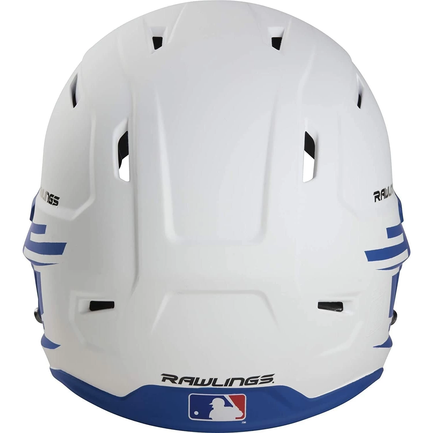 Rawlings Mach Ice Fastpitch Softball Batting Helmet With Face Guard (White/Royal) 6 Rawlings Mach Ice Fastpitch Softball Batting Helmet With Face Guard (White/Royal) - Image 4