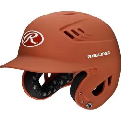 Rawlings R16 Velo Series Matte Baseball Batting Helmet (Burnt Orange)