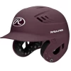 Rawlings R16 Velo Series Matte Baseball Batting Helmet (Maroon) -Baseball Shop raws r16mj mma junior maroon main
