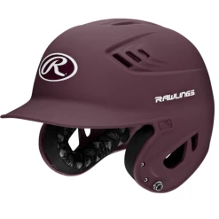 Rawlings R16 Velo Series Matte Baseball Batting Helmet (Maroon)