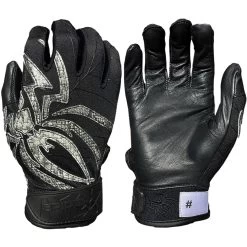 Spiderz Black Mamba Prizm Adult Baseball/Softball Batting Gloves
