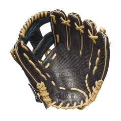 Wilson A2000 Pedroia Fit DP15 With SuperSkin And Spin Control 11.5" Infield Glove -Baseball Shop wbw100399 1 a2000 sc dp15 ss 115 black blonde 1