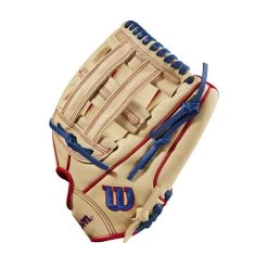 Wilson A500 WBW10090312 12" Youth Fielders Glove -Baseball Shop wbw100903 2 a500 bb 12 boys blonde red royal 1