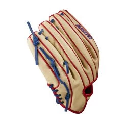 Wilson A500 WBW10090312 12" Youth Fielders Glove -Baseball Shop wbw100903 3 a500 bb 12 boys blonde red royal 1