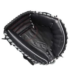 Wilson A500 WBW10090732 32" Youth Fielders Glove -Baseball Shop wbw100907 1 a500 bb 32 boys black grey red 1