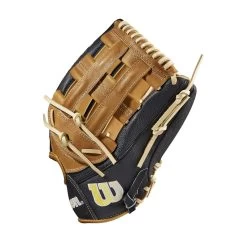 Wilson 2023 A2000 SuperSkin 1799 WBW1009751275 12.75" Baseball Fielders Glove -Baseball Shop wbw100975 2 a2000 of 1799ss 1275 blackss saddletan yellow 1